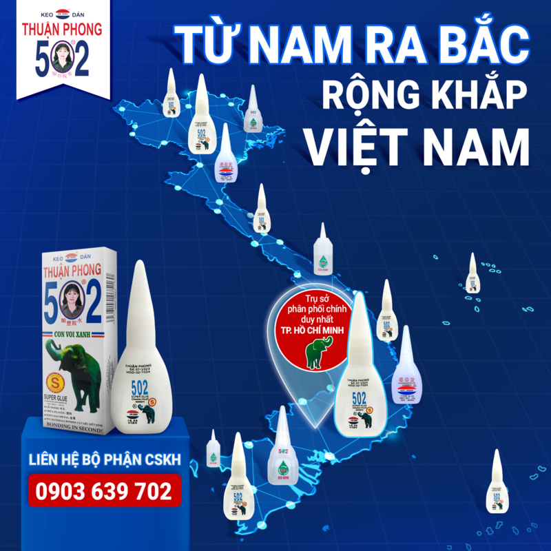 Keo 502 dính được chất liệu gì