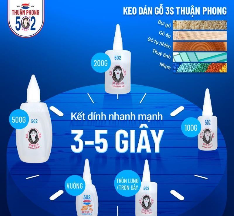 Công ty Thuận Phong cung cấp 100% keo dán chính hãng, chất lượng cao
