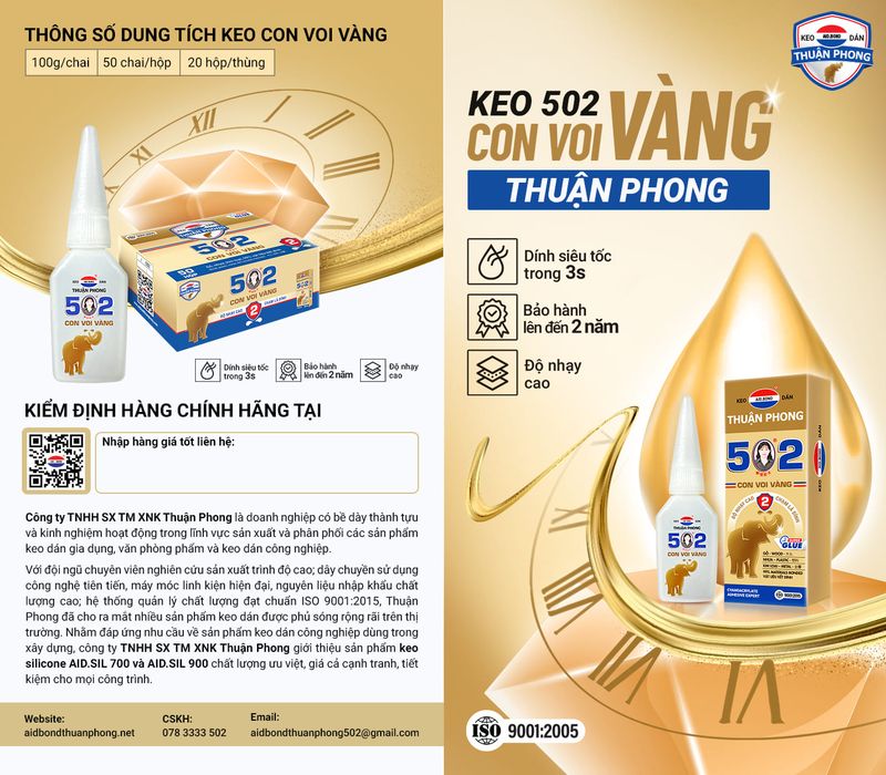 Hướng dẫn sử dụng Keo Voi Vàng