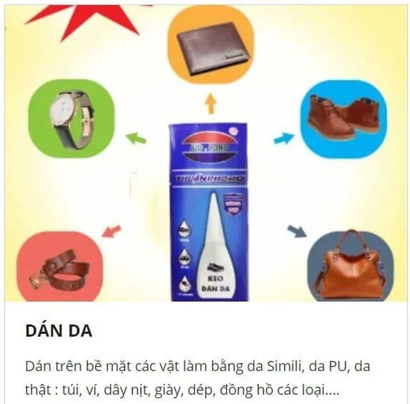 Keo dán túi da 2