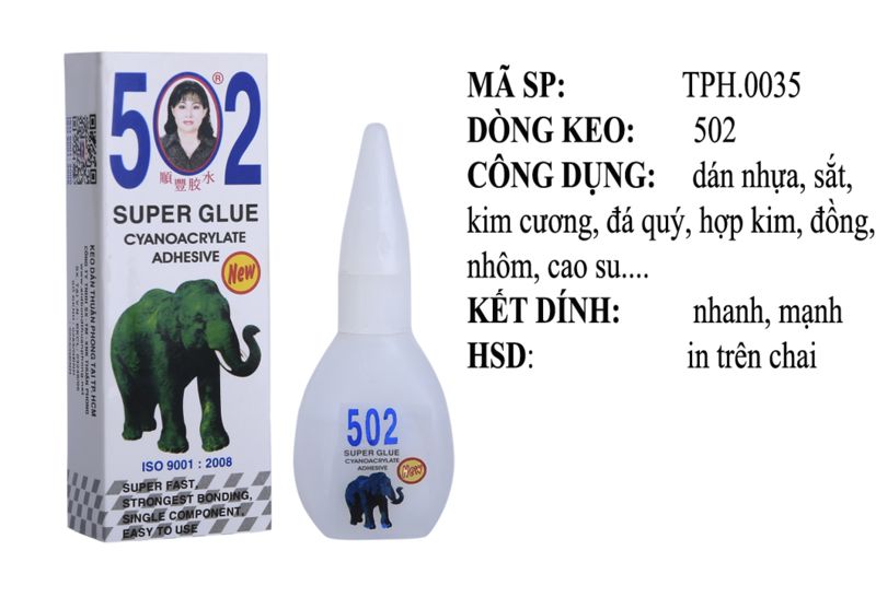 dán nhựa bằng keo gì Keo Con Voi Xanh