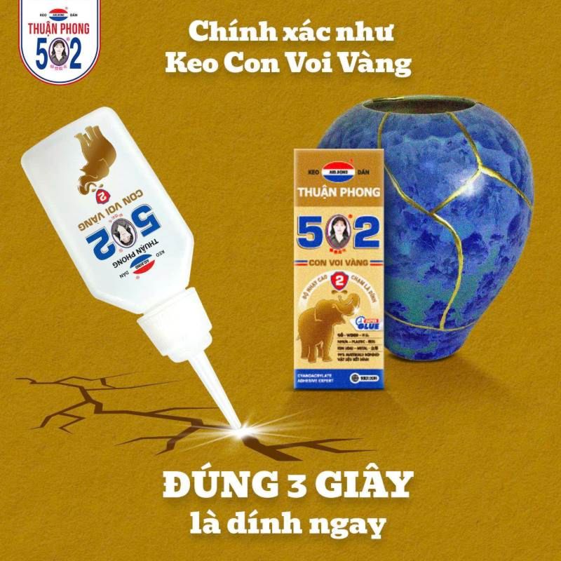 Hướng dẫn sử dụng Keo Con Voi Vàng