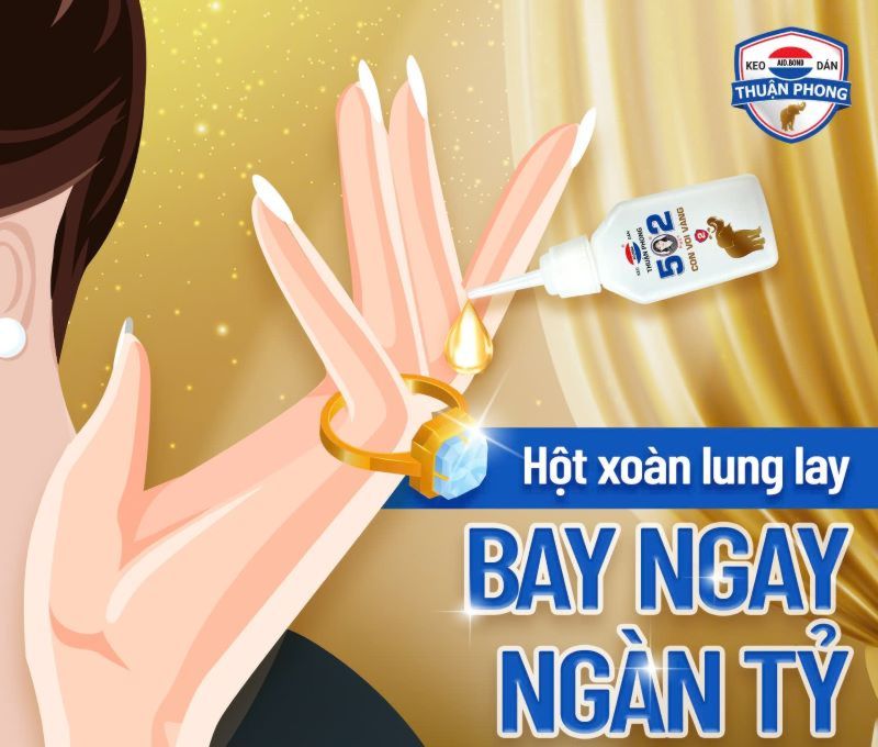 Hướng dẫn sử dụng Keo Con Voi Vàng 2