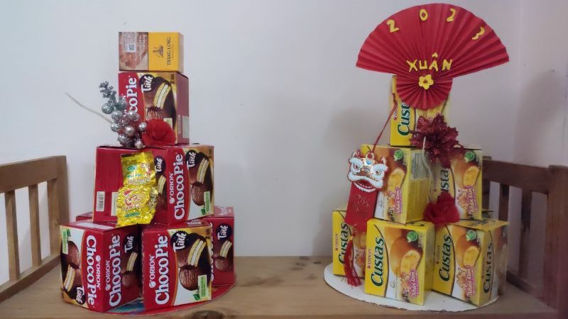 làm sét bánh tết đẹp