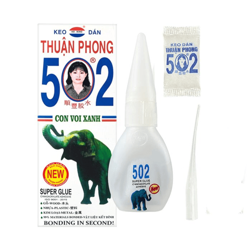 Keo 502 New cho hiệu quả dán túi vải kết hợp với một số kim loại có thể kết nối dễ dàng đảm bảo