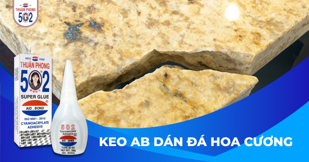 Keo AB Thuận Phong dán đá hoa cương
